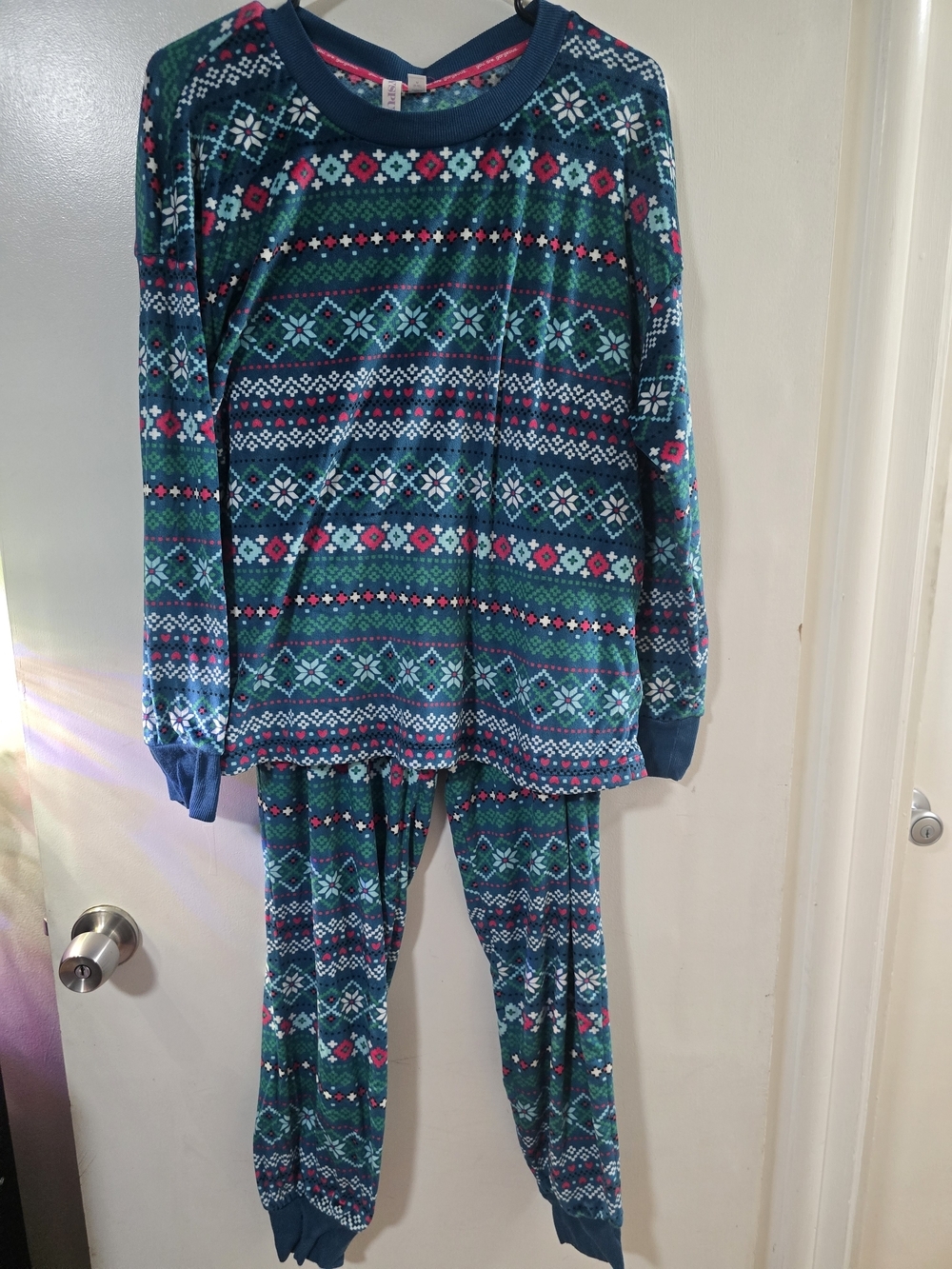 Joyspun Womens Pajama Set Medium Fleece Lounge Set Soft Cozy Matching Set